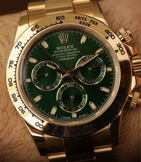 rolex daytona green dial replica|rolex daytona green dial price.